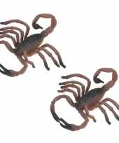 Set van 8x stuks plastic dieren schorpioenen 8 cm